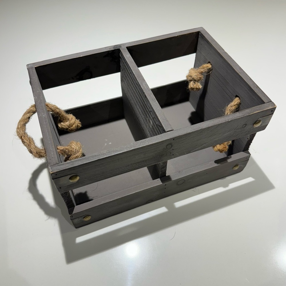 🛍️4 for 20$ / Rustic Wood Box / Grey